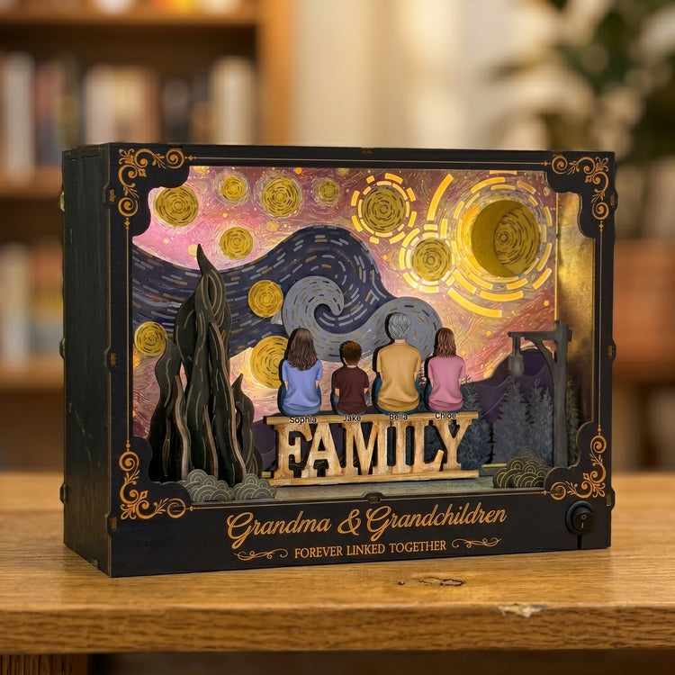 Grandma-&-Grandchildren-Forever-Linked-Together-Personalized-DIY-Book-Nook-Kit-2