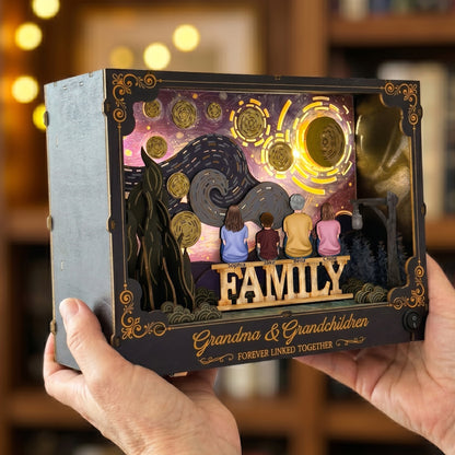 Grandma-&-Grandchildren-Forever-Linked-Together-Personalized-DIY-Book-Nook-Kit-3