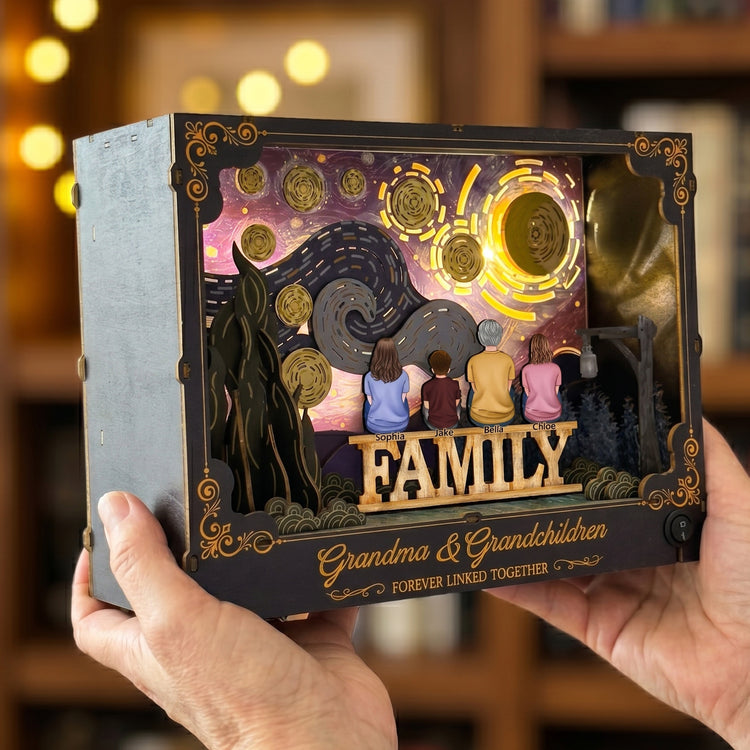 Grandma-&-Grandchildren-Forever-Linked-Together-Personalized-DIY-Book-Nook-Kit-3