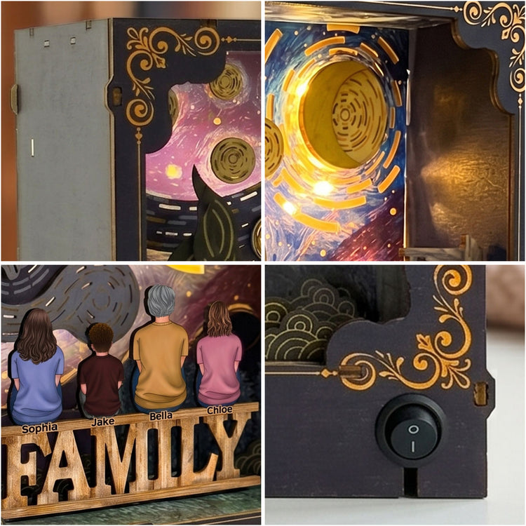 Grandma-&-Grandchildren-Forever-Linked-Together-Personalized-DIY-Book-Nook-Kit-4