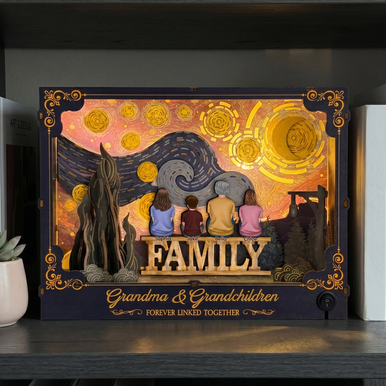 Grandma-&-Grandchildren-Forever-Linked-Together-Personalized-DIY-Book-Nook-Kit-6