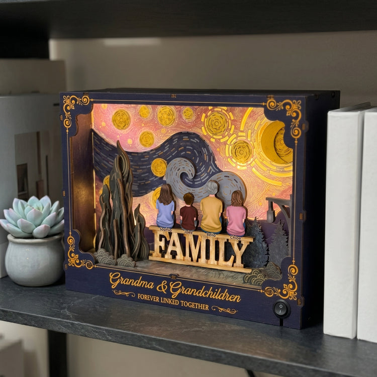 Grandma-&-Grandchildren-Forever-Linked-Together-Personalized-DIY-Book-Nook-Kit-7