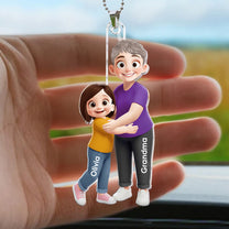 Grandma-Hugging-Grandkid-Personalized-Rear-View-Mirror-Accessory-3