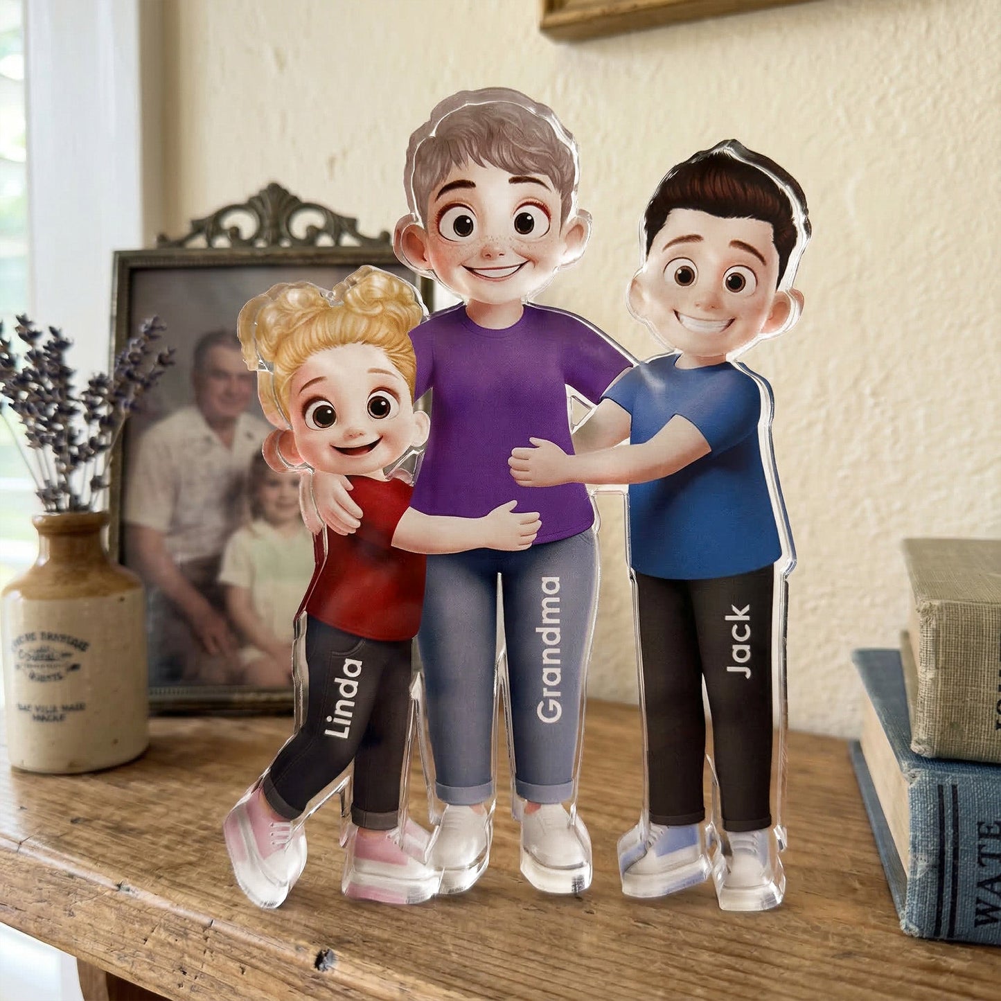 Grandma_Hugging_Grandkids_Personalized_Acrylic_Plaque_1