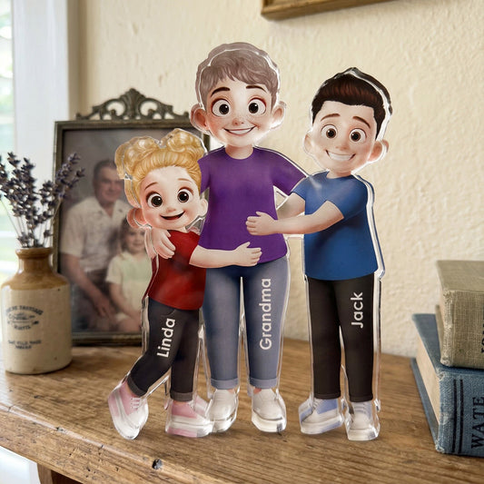 Grandma_Hugging_Grandkids_Personalized_Acrylic_Plaque_1