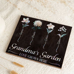 Grandma's Garden - Mother Of Pearl Effect - Personalized Wood Plaque