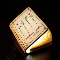Grandma's Garden - Personalized Book Lamp