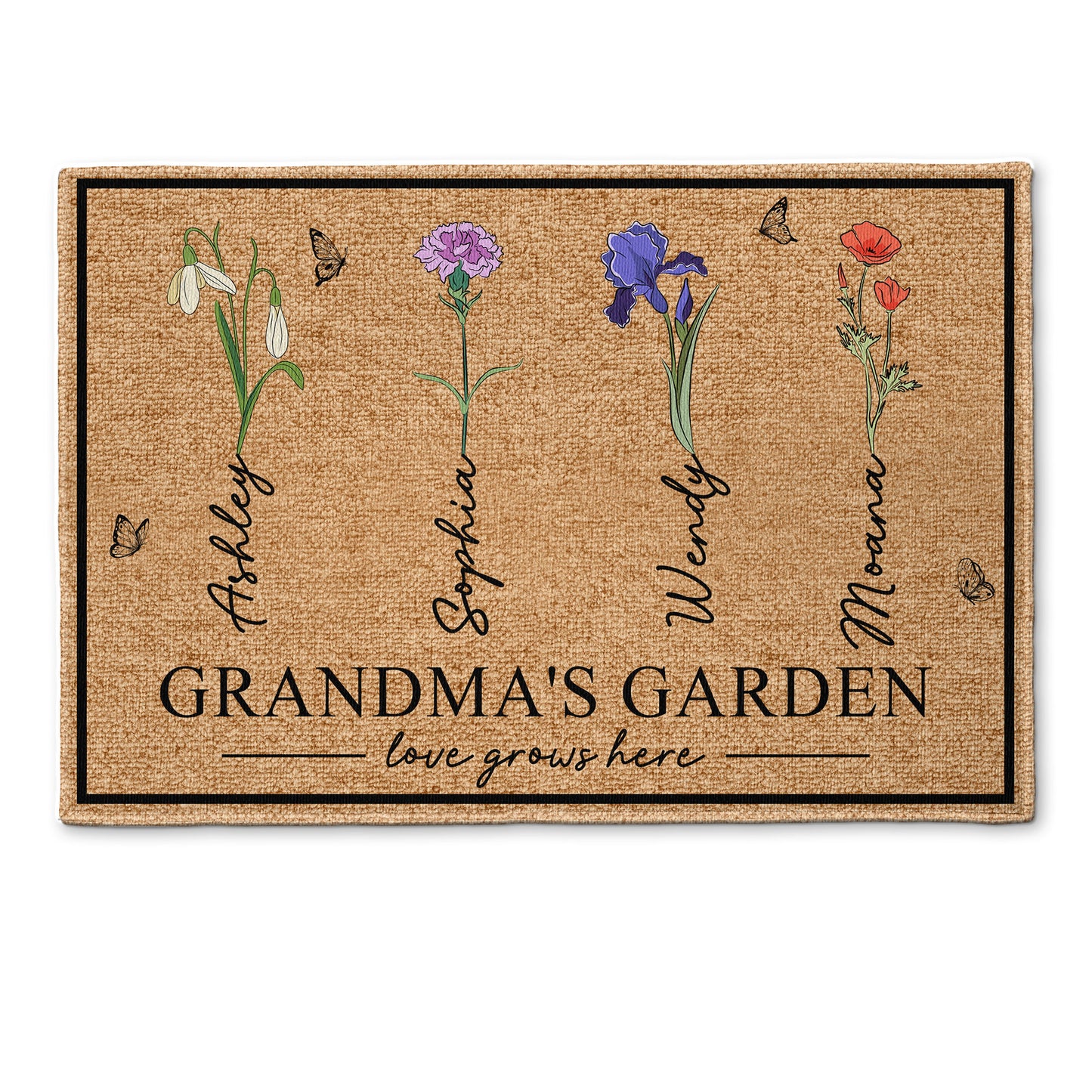 Grandma‘s Garden - Personalized Doormat