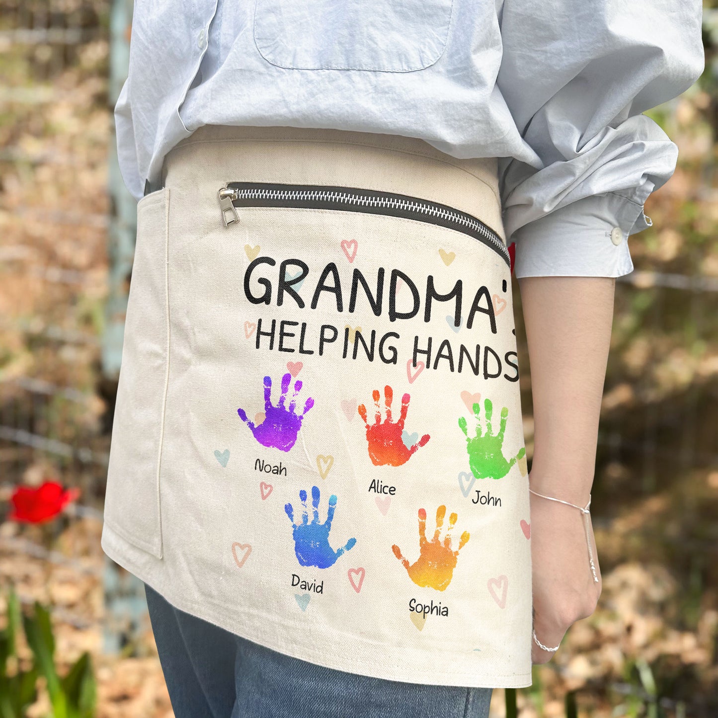 Grandma's Helping Hands - Personalized Gardening Apron