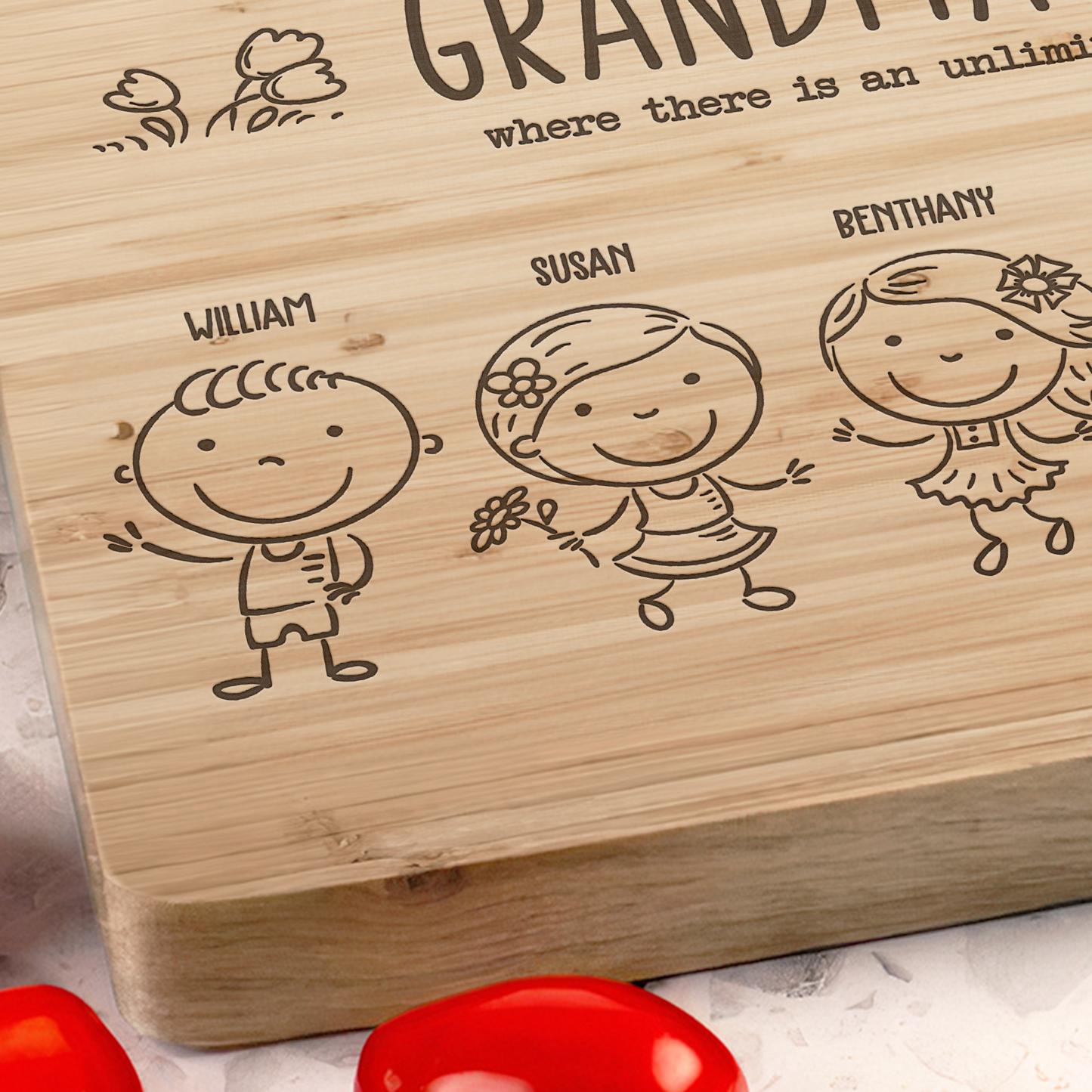 Grandma's Kitchen - Personalized Cutting Board