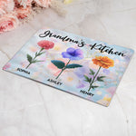 Grandma's Kitchen - Personalized Glass Cutting Board