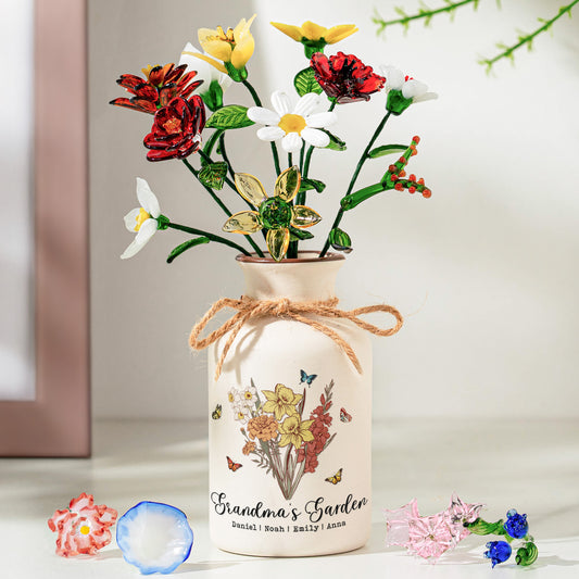 Grandma'S-Garden-Bouquet--Personalized-Vase-Only-Vase-Flowers-Excluded-1