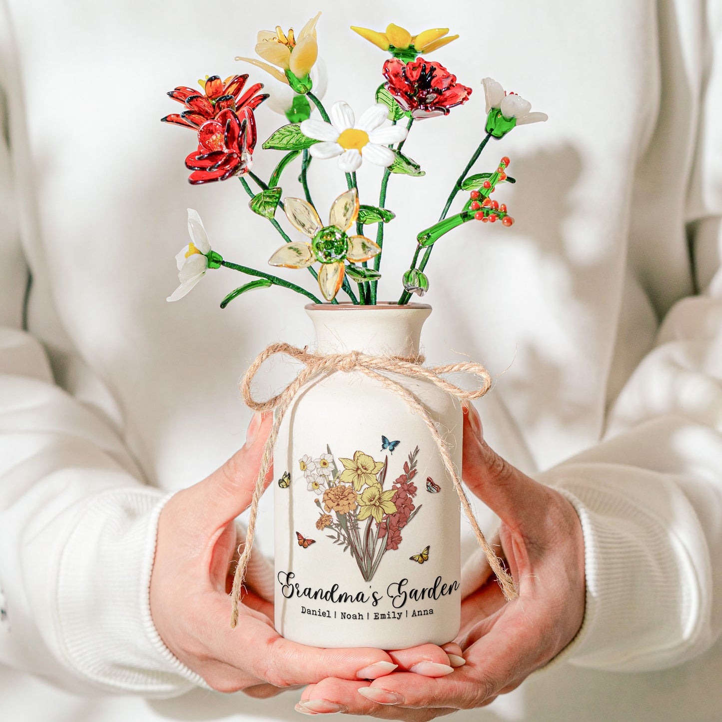 Grandma'S-Garden-Bouquet--Personalized-Vase-Only-Vase-Flowers-Excluded-5