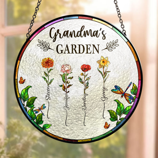 Grandma_S_Garden_New_Version_Personalized_Window_Hanging_Suncatcher_1