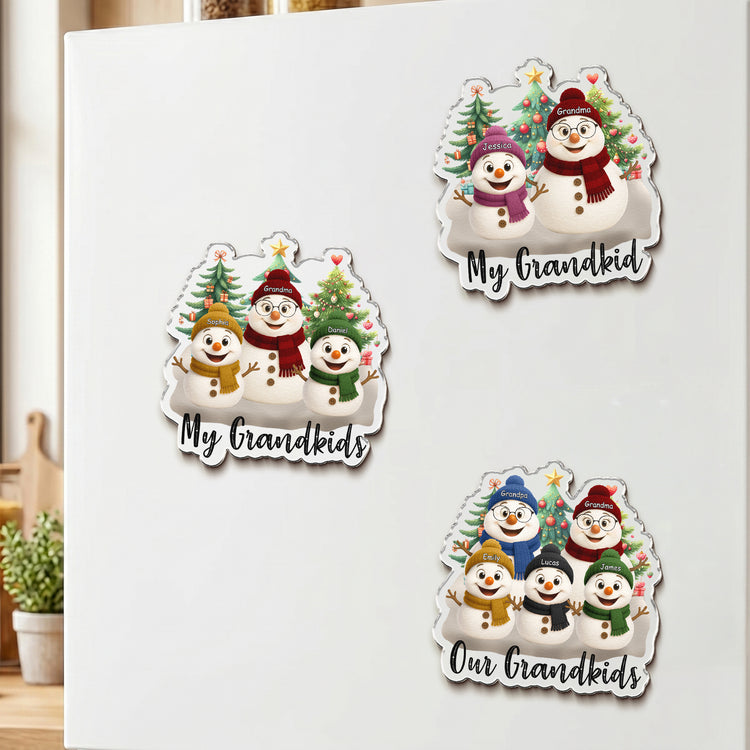 Grandma-Snowman-Christmas-Vibe-Personalized-Magnet-2