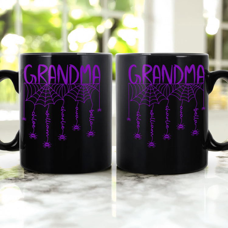 Grandma-Spooky-Spiders-Web-Personalized-Mug-3