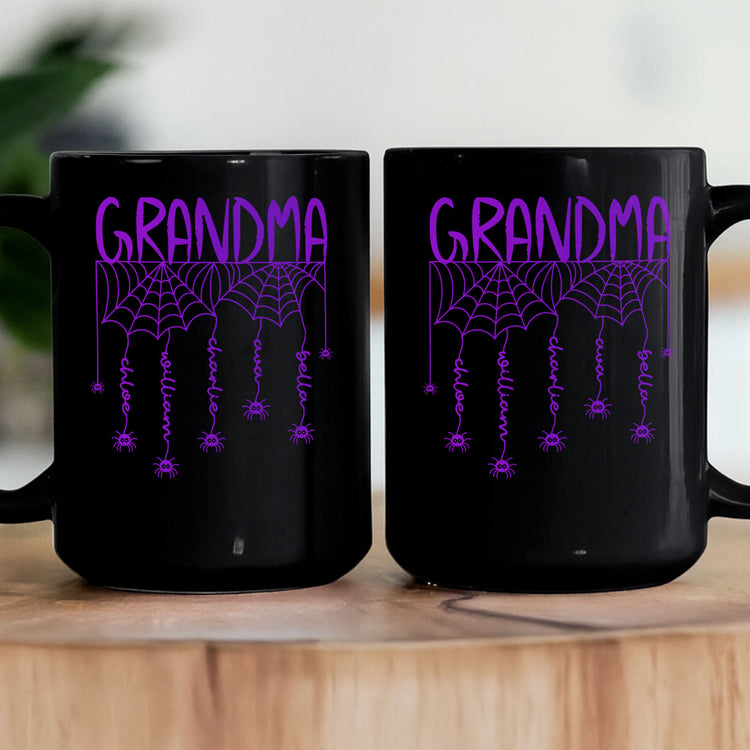 Grandma-Spooky-Spiders-Web-Personalized-Mug-4