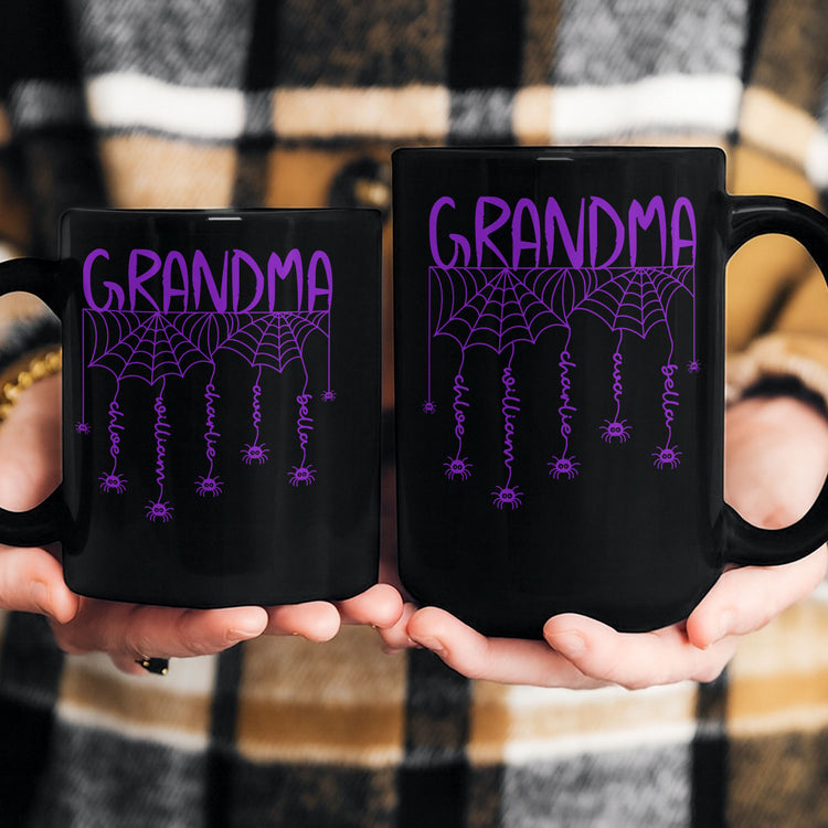 Grandma-Spooky-Spiders-Web-Personalized-Mug-5