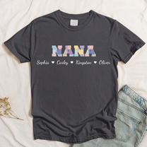Grandma-Title-Patchwork-Print-Personalized-Shirt-2
