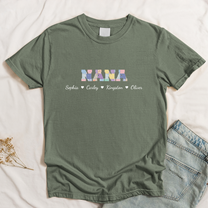 Grandma-Title-Patchwork-Print-Personalized-Shirt-3