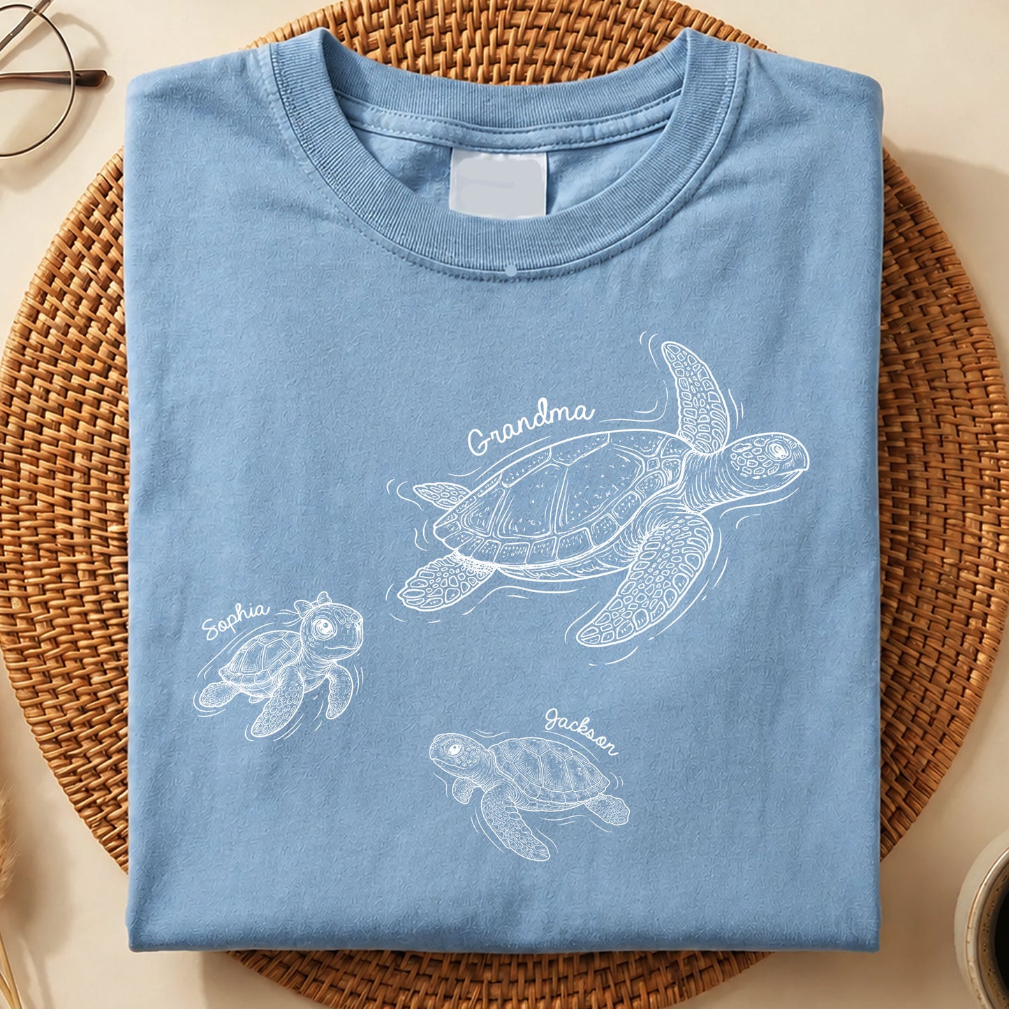 Grandma-Turtle-With-Kids-Names-Personalized-Shirt-2