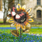 Grandma's Beautiful Sunflower Mom Mimi - Personalized Metal Garden Stake