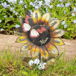 Grandma's Beautiful Sunflower Mom Mimi - Personalized Metal Garden Stake