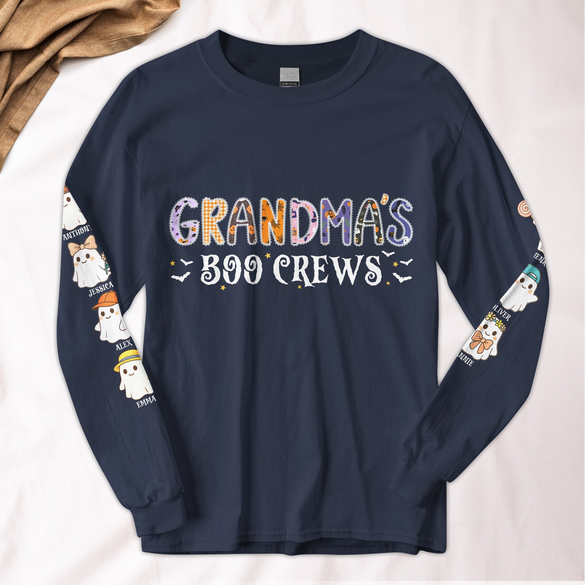 Grandma's Boo Crews - Custom Long Sleeve T-Shirt