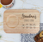 Grandma's Cookie Crew - Custom Engraved Wooden Tea & Biscuit Board