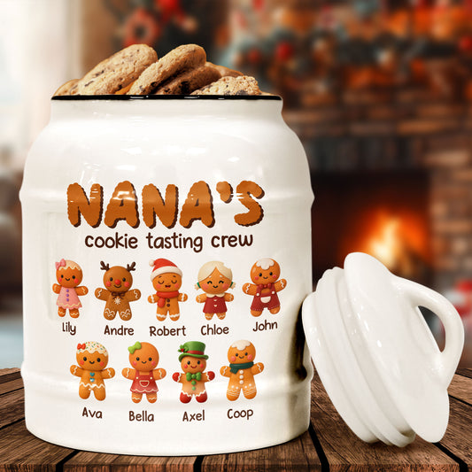 Grandma's Cookie Crew - Personalized Cookie Jar