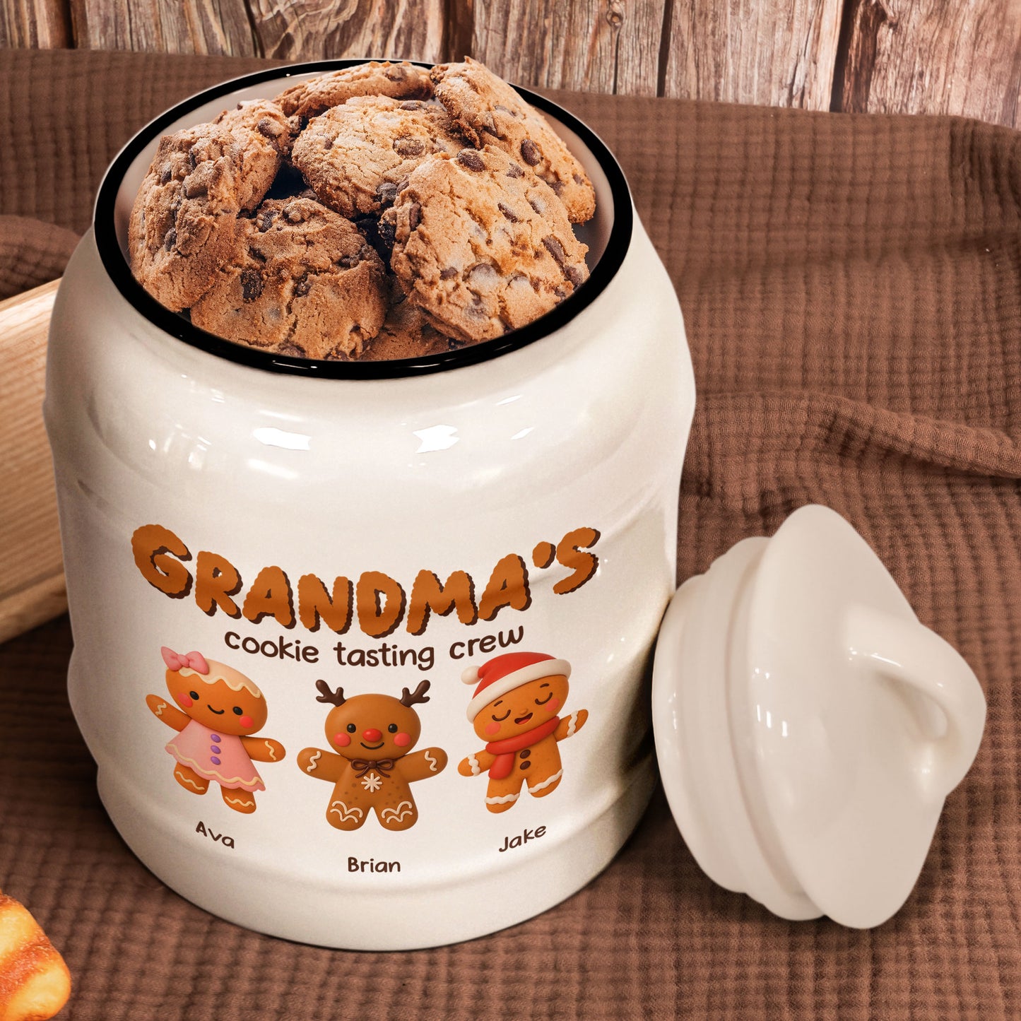 Grandma's Cookie Crew - Personalized Cookie Jar