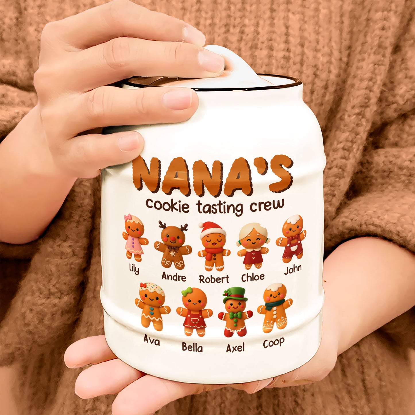 Grandma's Cookie Crew - Personalized Cookie Jar