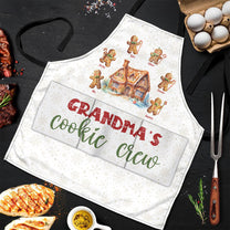 Grandma's Cookie Crew - Christmas Gifts For Mimi, Nana, Gigi - Personalized Apron