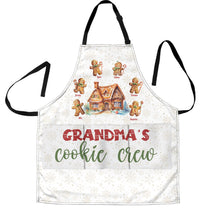 Grandma's Cookie Crew - Christmas Gifts For Mimi, Nana, Gigi - Personalized Apron