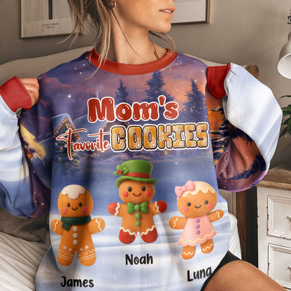 Grandma's Favorite Cookie - Personalized AOP Sweatshirt