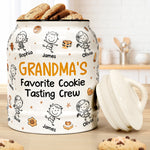 Grandma's Favorite Cookie Tasting Crew - Personalized Cookie Jar