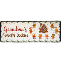 Grandma's Favorite Cookies - Personalized Runner Rug