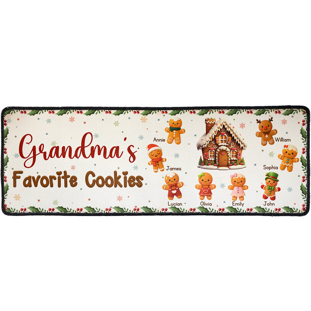 Grandma's Favorite Cookies - Personalized Runner Rug – Macorner