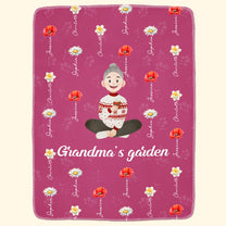 Grandma's Garden Birth Flower - Personalized Blanket