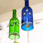 Grandma's Garden Birth Flowers - Personalized Wine Bottle Wind Chime