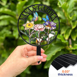 Grandma's Garden Birth Month Flowers - Personalized Metal Garden Stake
