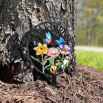 Grandma's Garden Birth Month Flowers - Personalized Metal Garden Stake