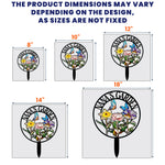 Grandma's Garden Birth Month Flowers - Personalized Metal Garden Stake