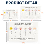 Grandma's Garden Christian Gift For Grandma, Mom - Proverbs 31:28 - Personalized Poster