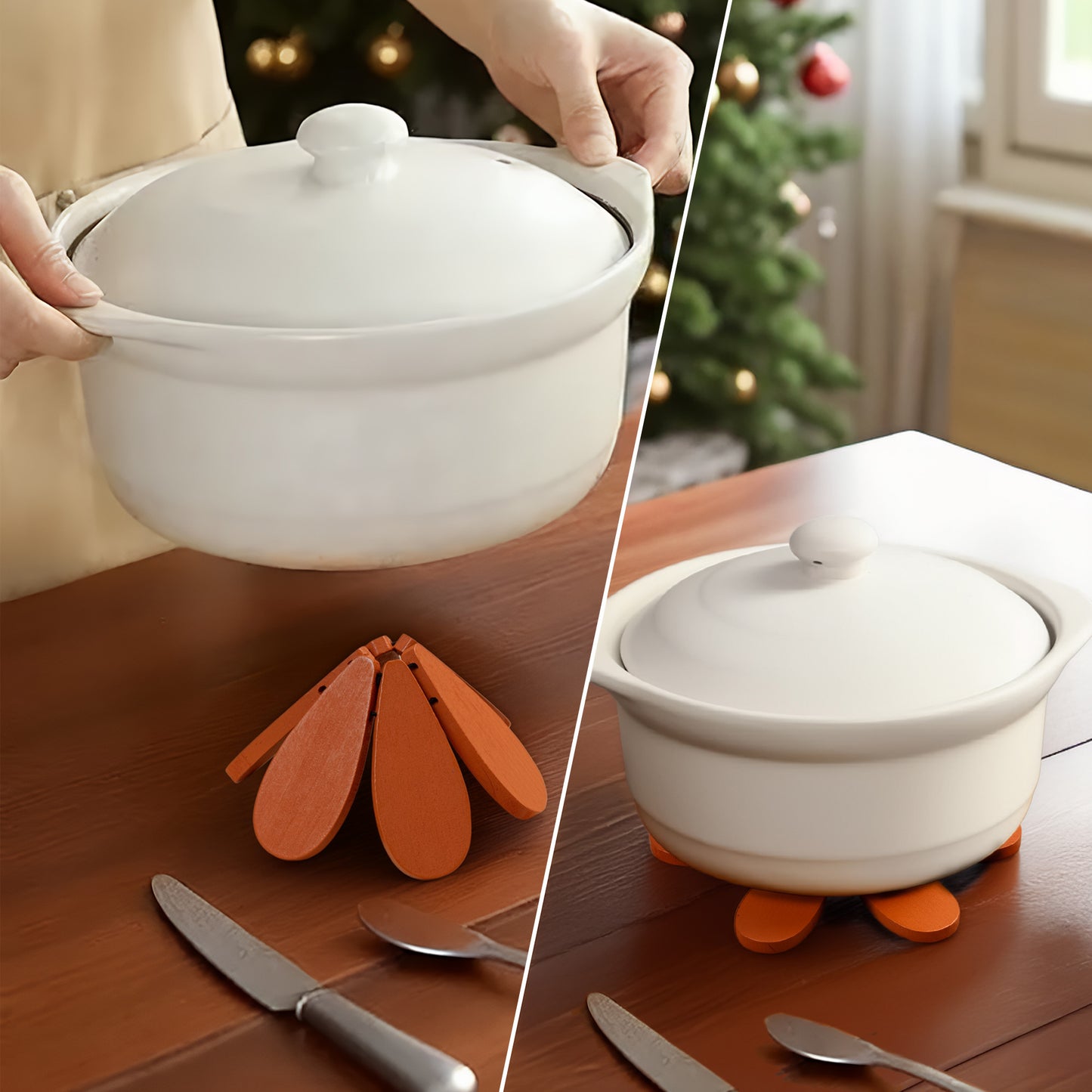 Grandma's Garden Engraved Birth Flower - Personalized Trivet Tree