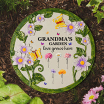 Grandma's Garden - Personalized Garden Stone