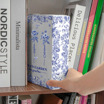 Grandma's Garden, Custom Grandkids' Birth Flowers - Toile De Jouy Style - Personalized Vase