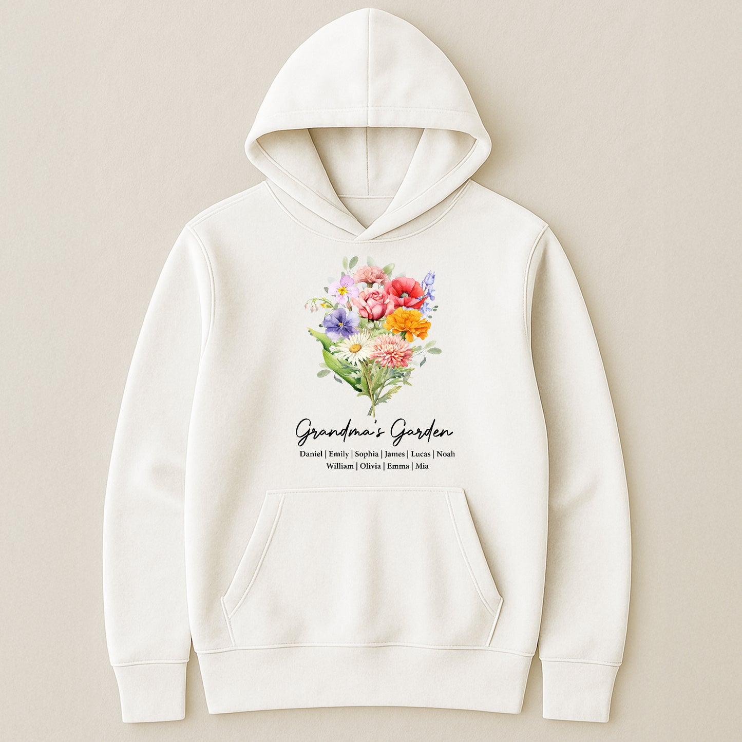 Grandma's Garden, Mimi's Garden, Custom With Grandkids' Birth Flowers - Personalized Shirt