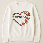 Grandma's Heart Patchwork Style - Personalized Shirt