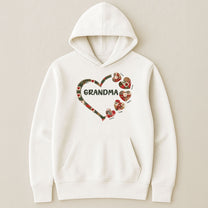 Grandma's Heart Patchwork Style - Personalized Shirt